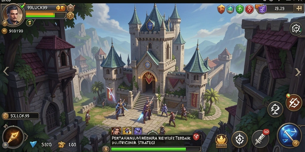 Tangkapan layar gameplay Tower Defense dari 99LUCK99 yang menegangkan.