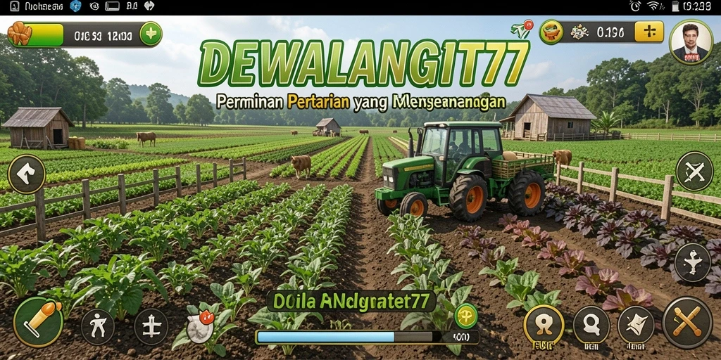 Gameplay seru dalam DEWALANGIT77 yang menghadirkan pengalaman bertani.