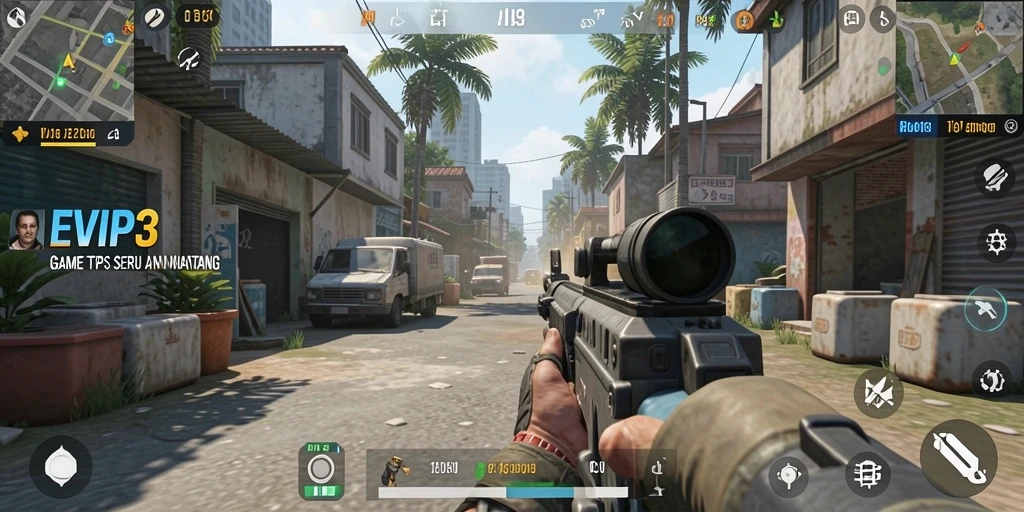 Gameplay EVIP3 yang mendebarkan dan penuh aksi.