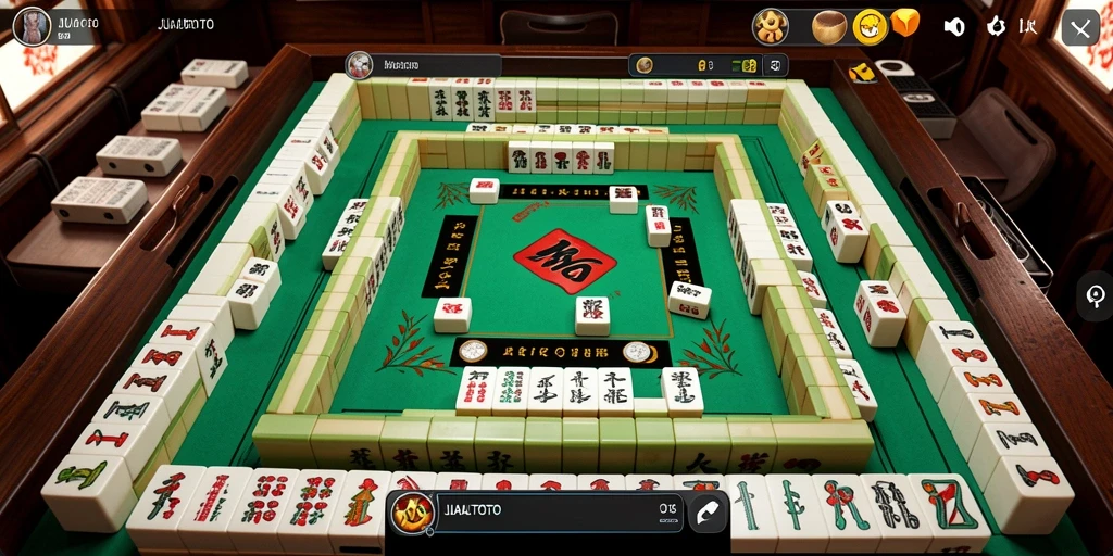 Screenshot menampilkan momen seru dalam permainan Mahjong JUALTOTO.
