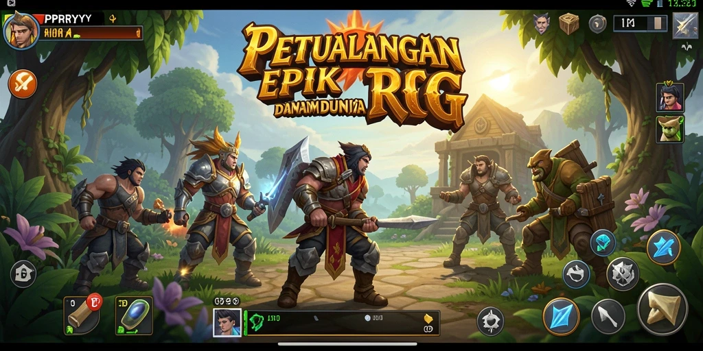 Tampilan mendebarkan dari permainan RPG PPRRYY.
